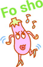 Eggplant family (English) sticker #5900366