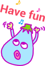 Eggplant family (English) sticker #5900372
