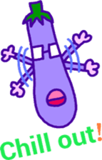 Eggplant family (English) sticker #5900376