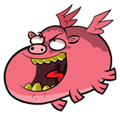 Emoti-Pork sticker #5901255