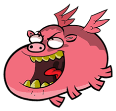 Emoti-Pork sticker #5901255