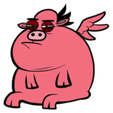 Emoti-Pork sticker #5901271