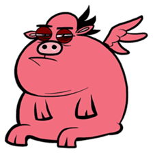 Emoti-Pork sticker #5901271