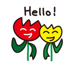 Pretty flowers sticker #5903313