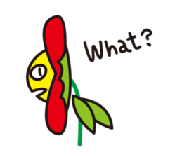 Pretty flowers sticker #5903324