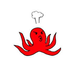 Kotatsu Octopus and friends of the sea sticker #5903358