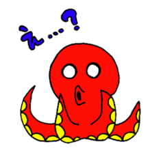 Kotatsu Octopus and friends of the sea sticker #5903363