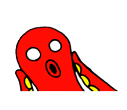 Kotatsu Octopus and friends of the sea sticker #5903368