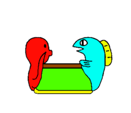 Kotatsu Octopus and friends of the sea sticker #5903389