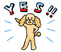 Dogs want to be a man sticker #5903599