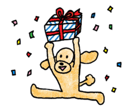 Dogs want to be a man sticker #5903619