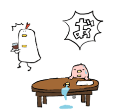 Tori-san, She has two children. sticker #5904046