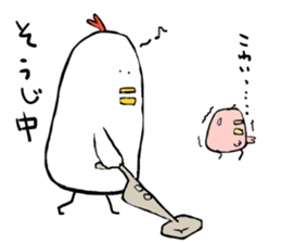 Tori-san, She has two children. sticker #5904056