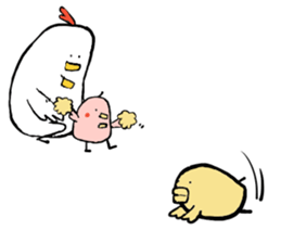 Tori-san, She has two children. sticker #5904068