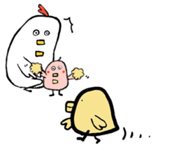 Tori-san, She has two children. sticker #5904069