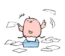 Tori-san, She has two children. sticker #5904070