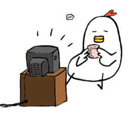 Tori-san, She has two children. sticker #5904075