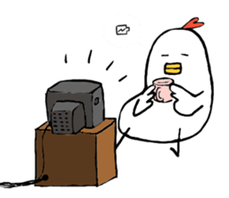 Tori-san, She has two children. sticker #5904075