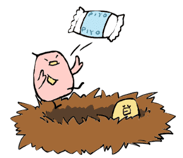 Tori-san, She has two children. sticker #5904077