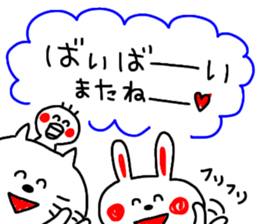 -3 color pen-sticker-Ladies sticker #5904399