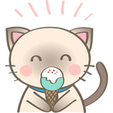 Simi, The siamese kitten (version 2) sticker #5905087