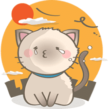 Simi, The siamese kitten (version 2) sticker #5905097