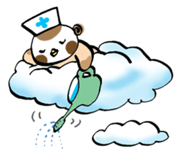 Get well soon with sparrow nurse sticker #5905200