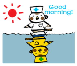 Get well soon with sparrow nurse sticker #5905201