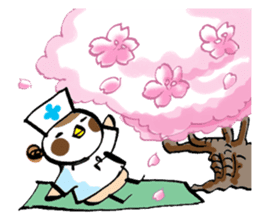 Get well soon with sparrow nurse sticker #5905207