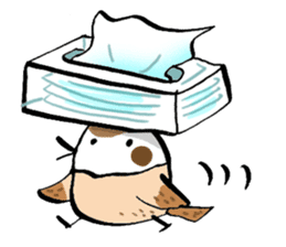 Get well soon with sparrow nurse sticker #5905209