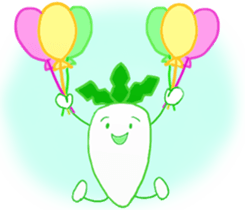 Feeling of Japanese radish sticker #5905360