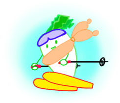 Feeling of Japanese radish sticker #5905364
