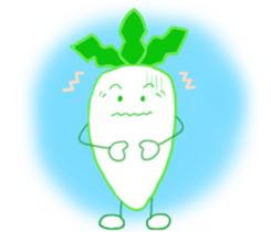 Feeling of Japanese radish sticker #5905370