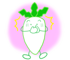 Feeling of Japanese radish sticker #5905373
