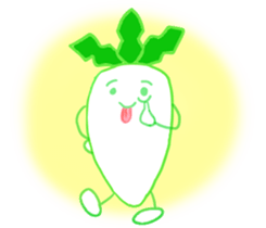 Feeling of Japanese radish sticker #5905377