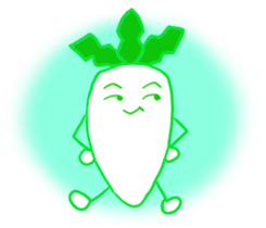 Feeling of Japanese radish sticker #5905381