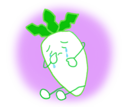 Feeling of Japanese radish sticker #5905387