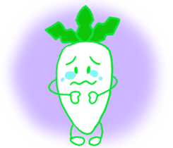 Feeling of Japanese radish sticker #5905389