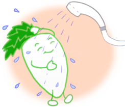 Feeling of Japanese radish sticker #5905391