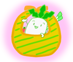 Feeling of Japanese radish sticker #5905397