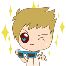 The sweet newlywed couple version 2 sticker #5905972