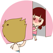 The sweet newlywed couple version 2 sticker #5905979