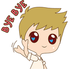 The sweet newlywed couple version 2 sticker #5905990