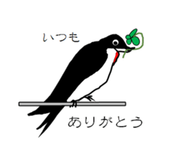 It's a swallow! sticker #5906011