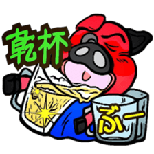 Life of Funny Pig sticker #5906047