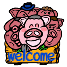 Life of Funny Pig sticker #5906052