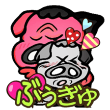 Life of Funny Pig sticker #5906063