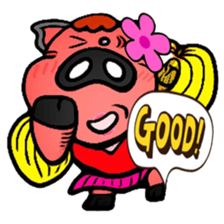 Life of Funny Pig sticker #5906065