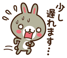 Positive rabbit & Negative rabbit 3 sticker #5906765