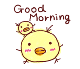 crayon scribble piyo sticker #5907564